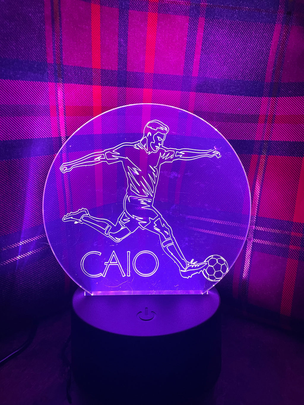 Personalised Engraved Acrylic LED Light